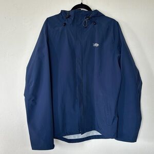 AFTCO Men's Navy Blue Hooded Rain Shell